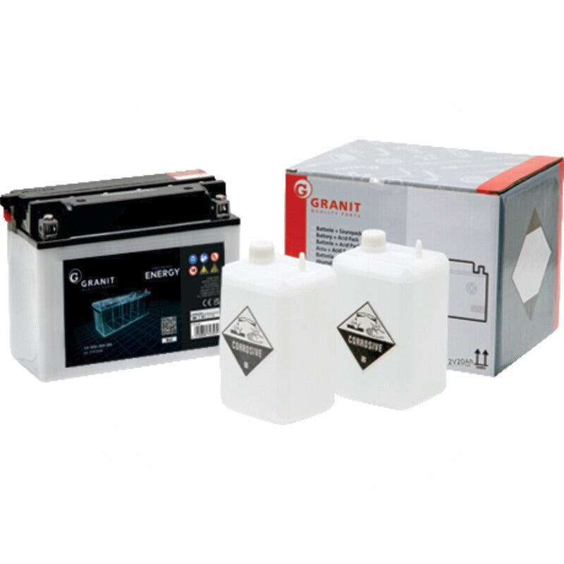 GRANIT ENDURANCE ENERGY Batterie 12 V / 20 Ah Abmessungen L x B x H (mm) 205 x 90 x 17