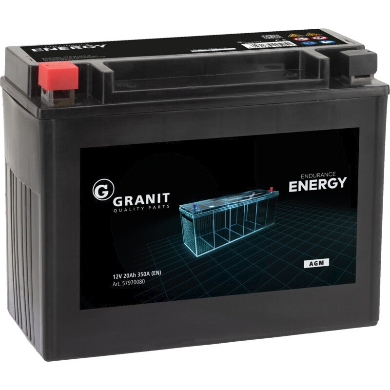 GRANIT ENDURANCE ENERGY Batterie AGM 12 V / 20 Ah