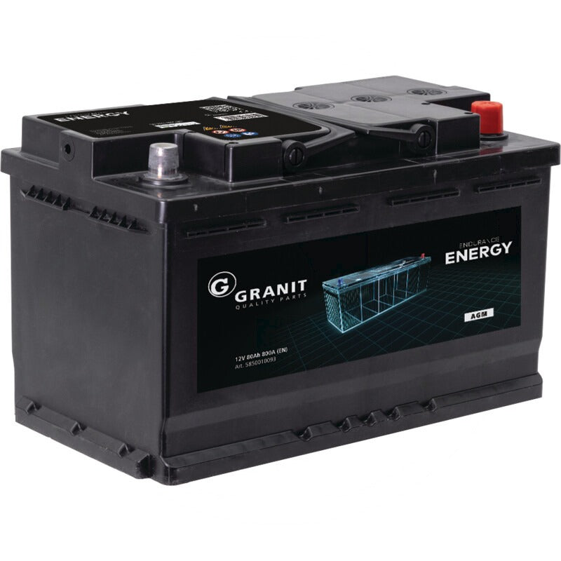 GRANIT ENDURANCE ENERGY Batterie AGM 12V 80Ah 800A