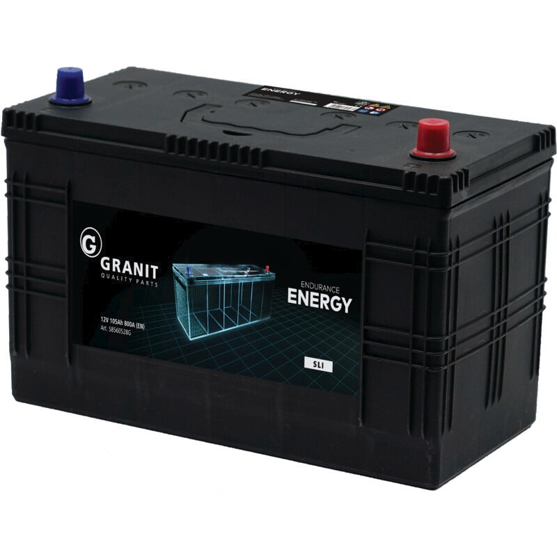 GRANIT ENDURANCE ENERGY Batterie 12 V / 105 Ah – 346 mm – FG1102