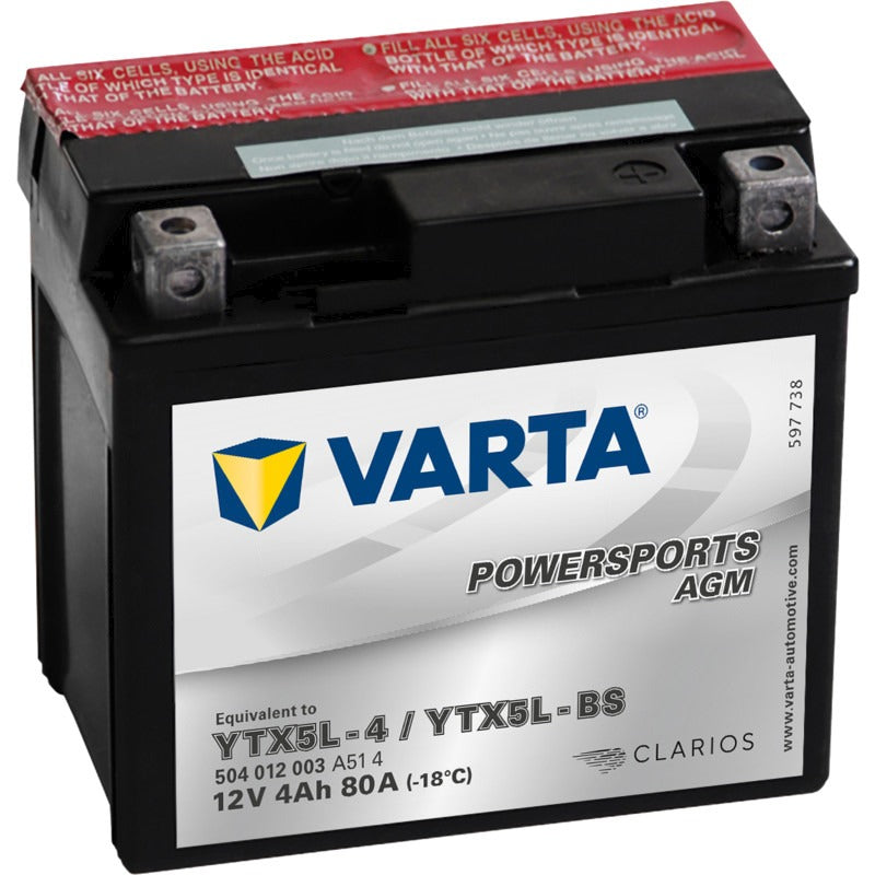 VARTA Batterie POWERSPORTS AGM 12 V / 4 Ah