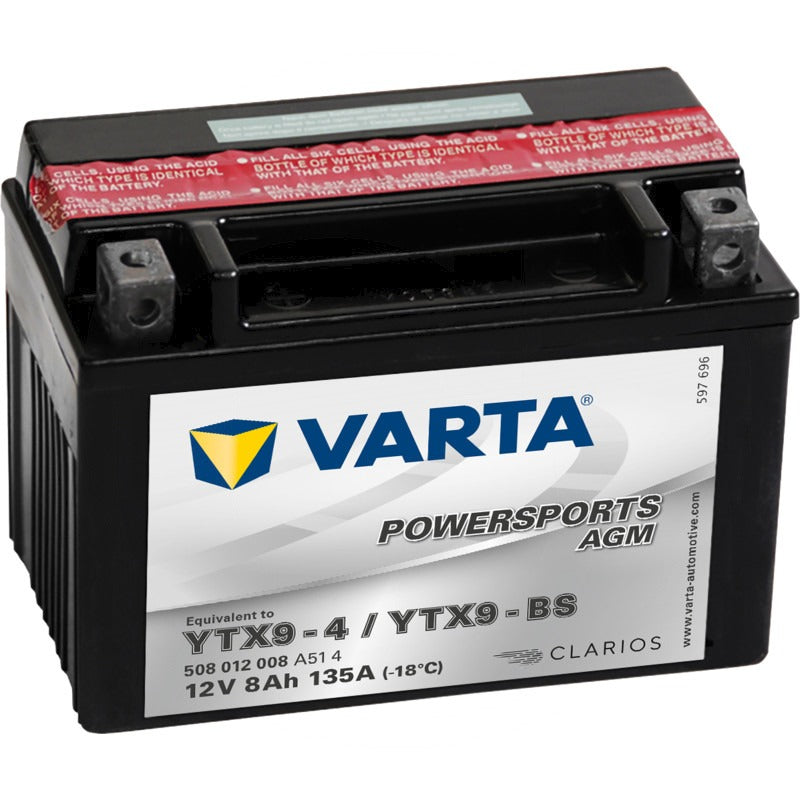 VARTA Batterie POWERSPORTS AGM 12 V / 8 Ah – 152 mm