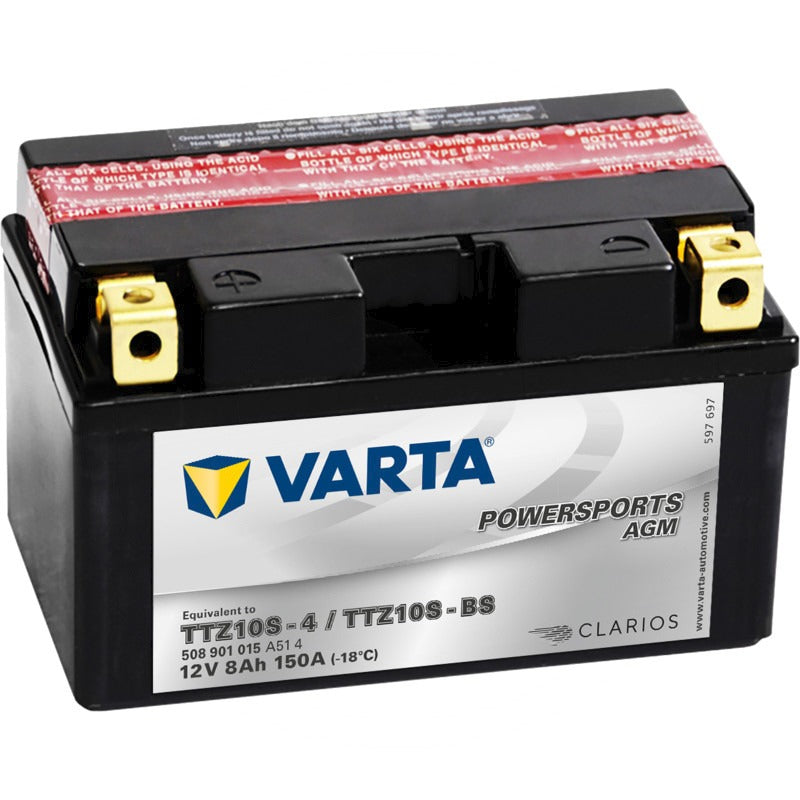 VARTA Batterie POWERSPORTS AGM 12 V / 8 Ah Kaltstartleistung EN (A) 150