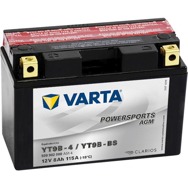 VARTA Batterie POWERSPORTS AGM 12 V / 8 Ah Kaltstartleistung EN (A) 115