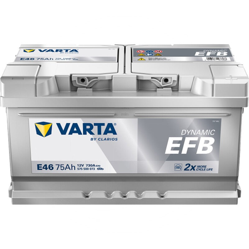 VARTA Batterie Blue Dynamic EFB 12 V / 75 Ah – 314 mm