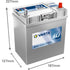 VARTA Batterie Blue Dynamic 12 V / 40 Ah – 187 mm ETN 540 126 033
