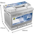 VARTA Starterbatterie 12V / 60Ah – 242 mm