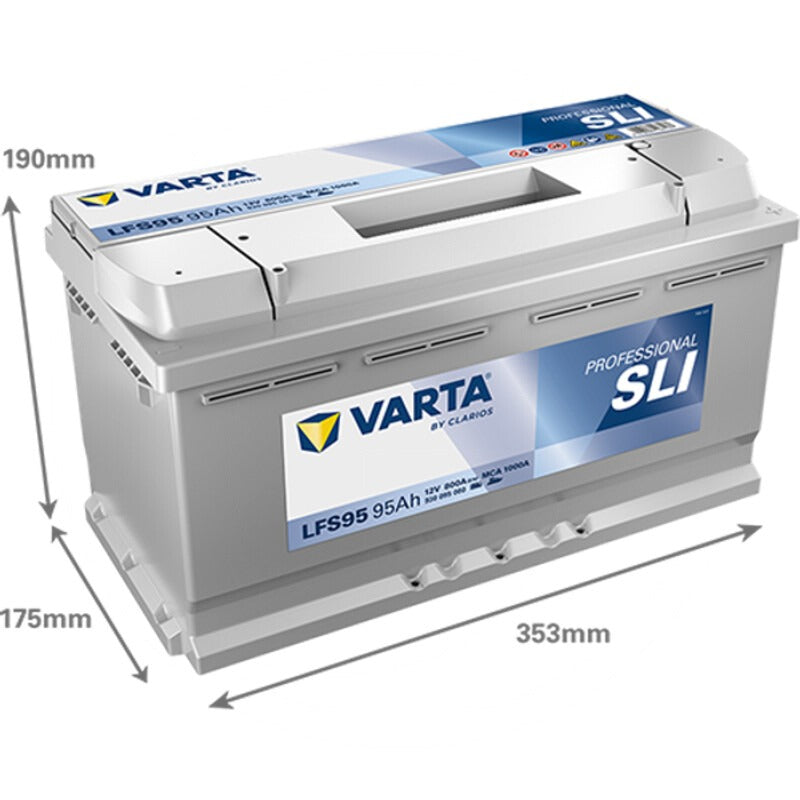 VARTA Starterbatterie 12V / 95Ah – 353 mm