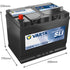 VARTA Starterbatterie 12V / 75Ah – 260 mm