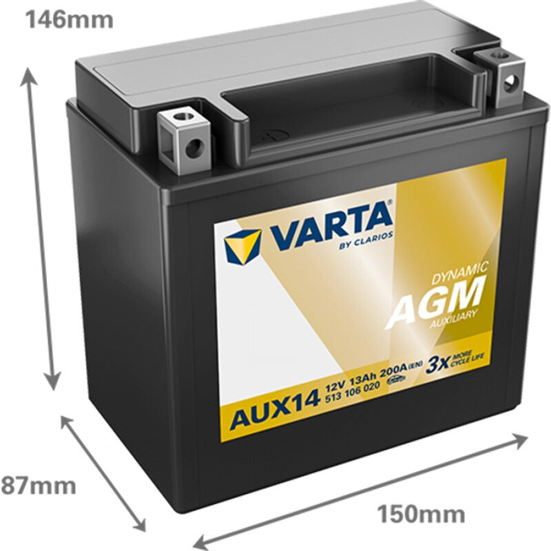 VARTA Zusatzbatterie 12V 13Ah – 150 mm