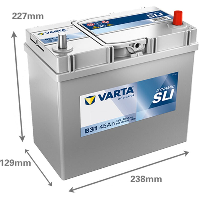 VARTA Batterie Blue Dynamic 12 V / 45 Ah – 238 mm Schaltung 0