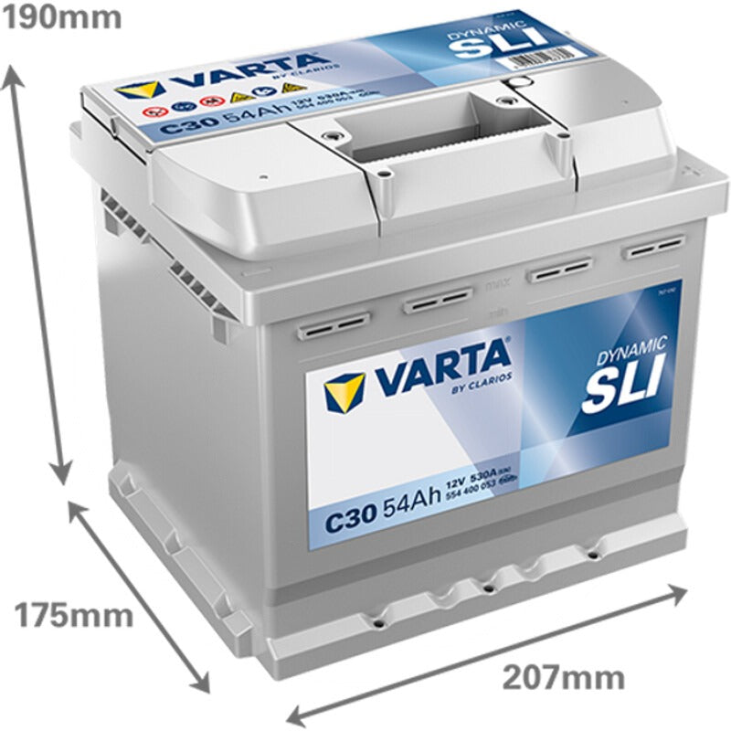 VARTA Batterie Silver Dynamic 12 V / 54 Ah – 207 mm