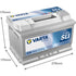 VARTA Batterie Silver Dynamic 12 V / 74 Ah – 278 mm