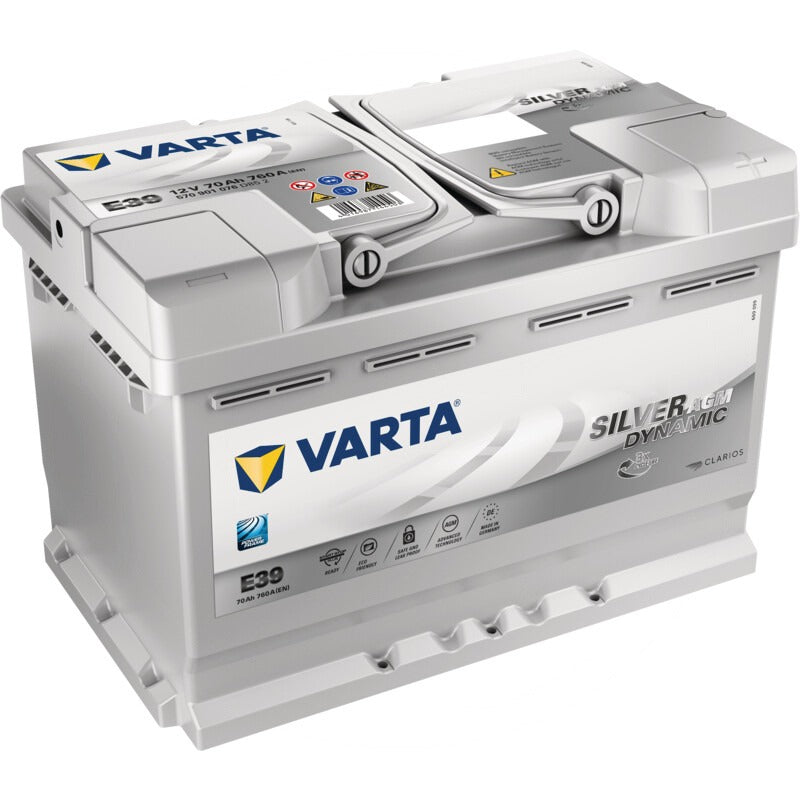 VARTA Batterie Silver Dynamic AGM 12 V / 70 Ah – 278 mm