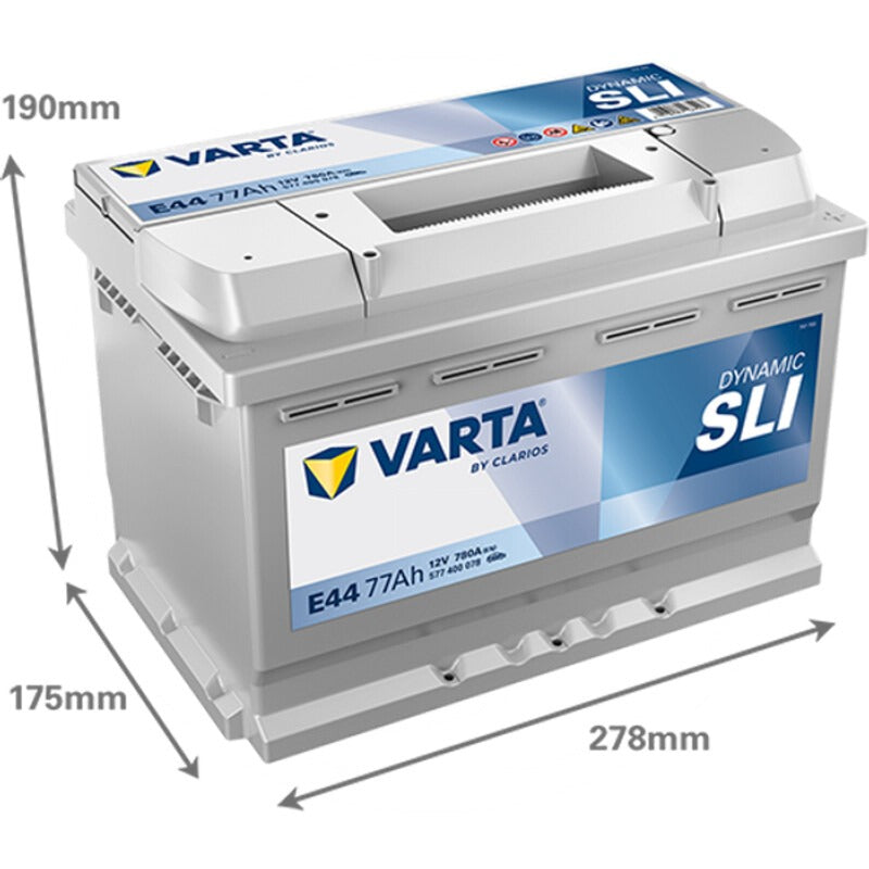 VARTA Batterie Silver Dynamic 12 V / 77 Ah – 278 mm