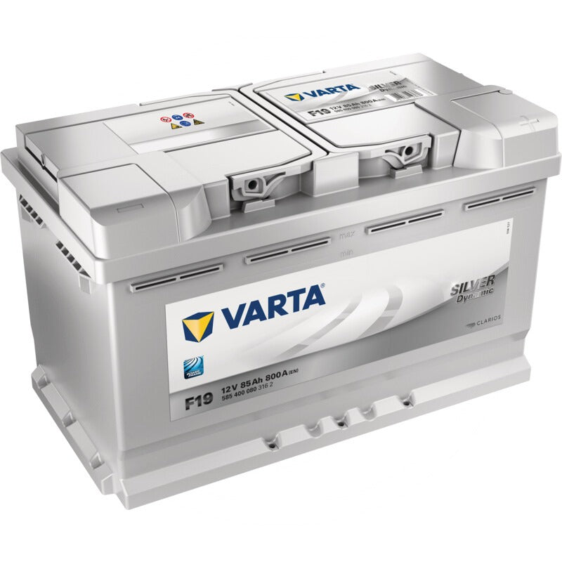 VARTA Batterie Silver Dynamic 12 V / 85 Ah – 315 mm Abmessungen L x B x H (mm) 315 x 175 x 1