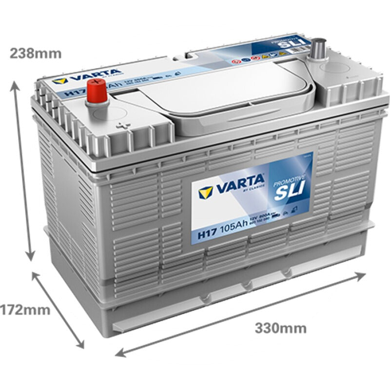 VARTA Starterbatterie 12V / 105Ah – 330 mm – BMF31G