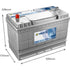 VARTA Starterbatterie 12V / 105Ah – 330 mm – BMF31G
