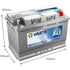 VARTA Starterbatterie 12V / 100Ah – 313 mm