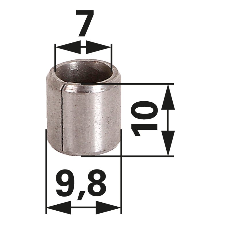 Passhülse Rotax 229140 – Original-Ersatzteil 9,8 x 7 x 10 mm