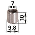 Passhülse Rotax 229140 – Original-Ersatzteil 9,8 x 7 x 10 mm