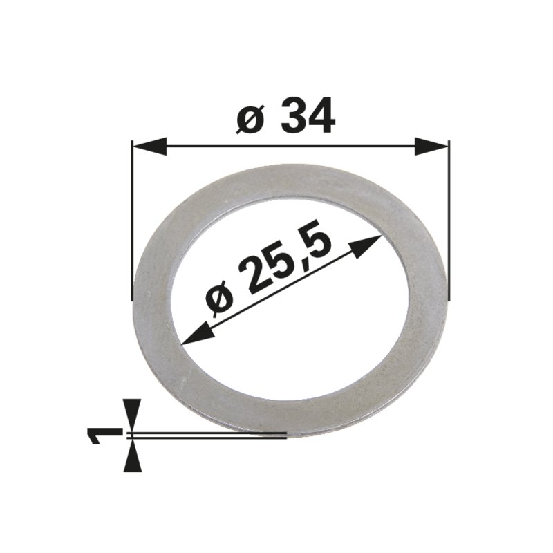 Ausgleichscheibe Rotax 944473 – Original-Ersatzteil 25,5 x 34 x 1 mm für Motor mit Regler