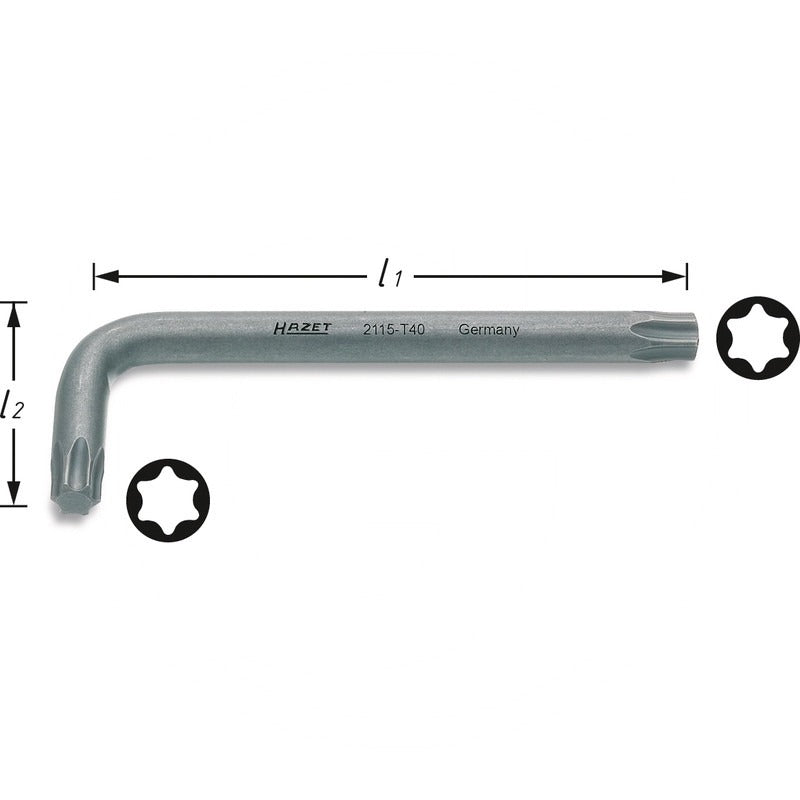 Hazet TORX® Winkelschraubendreher SW T27