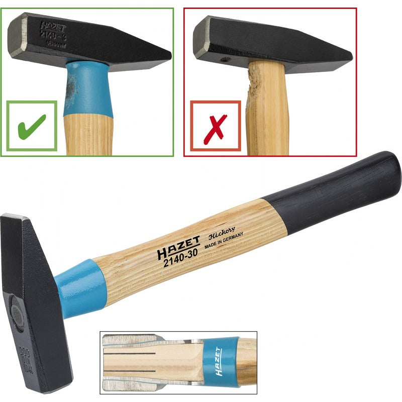 Hazet Schlosserhammer Hammerkopf Gewicht (g) 800