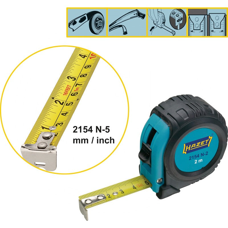 HAZET Rollbandmass – Breite 16 mm
