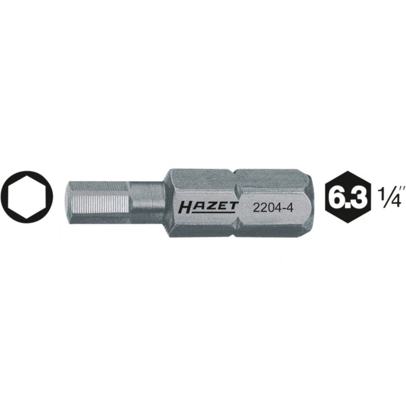 Hazet Schraubendreher-Einsatz (Bit) – 25 mm Größe Abtrieb (mm/Zoll) 3