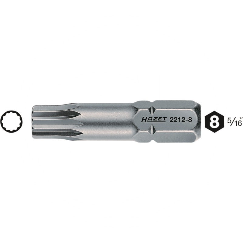 Hazet Schraubendreher-Einsatz (Bit) – 32 mm Größe Abtrieb (mm/Zoll) M6