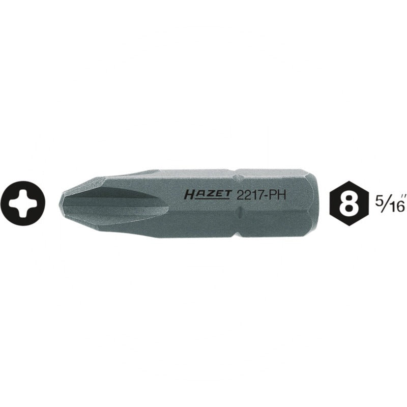 Hazet Schraubendreher-Einsatz (Bit) – 32 mm Größe Abtrieb (mm/Zoll) PH2