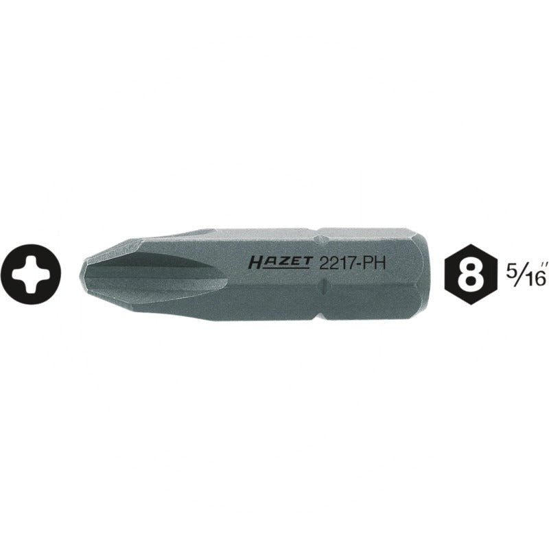 Hazet Schraubendreher-Einsatz (Bit) – 32 mm Größe Abtrieb (mm/Zoll) PH3