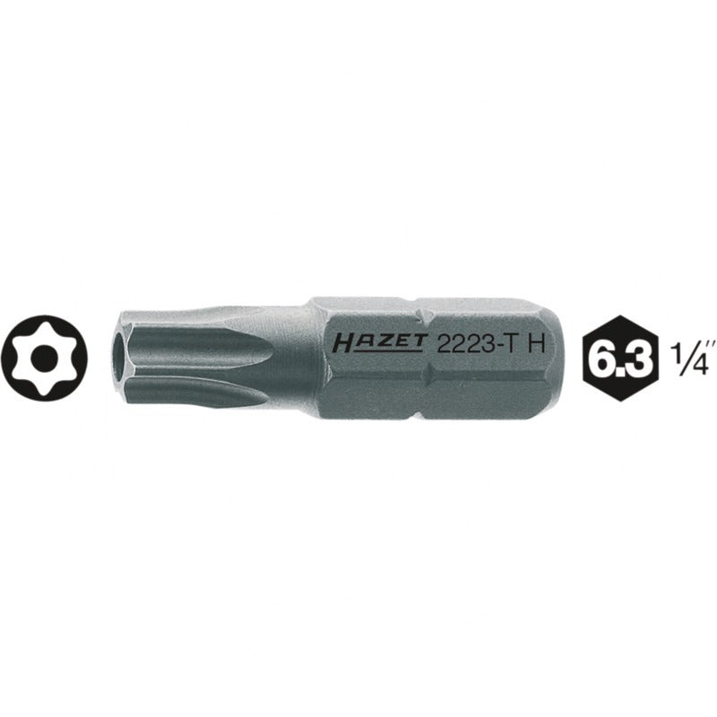 Hazet TORX® Schraubendreher-Einsatz (Bit) – 25 mm Größe Abtrieb (mm/Zoll) TB15