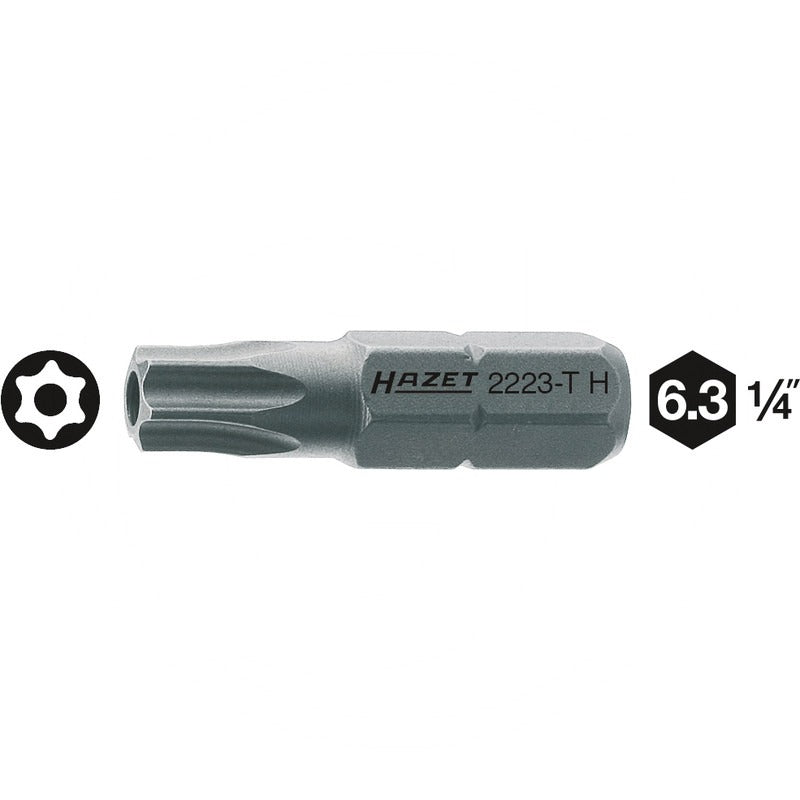 Hazet TORX® Schraubendreher-Einsatz (Bit) – 25 mm Schlüsselweite TORX 1 T 30H
