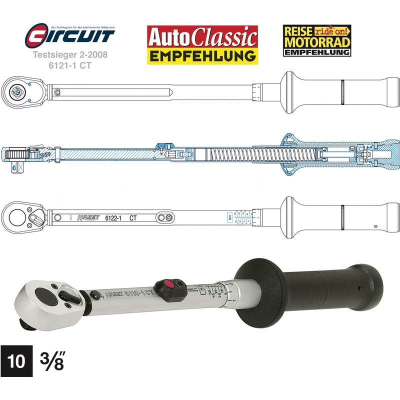 Hazet Drehmomentschlüssel – 389 mm Ausführung 3/8"