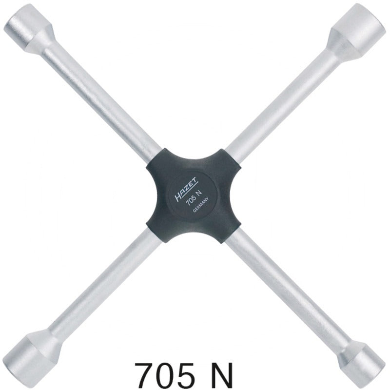 Hazet Kreuzschluessel passend für Pkw – 380 mm Schlüsselweite 17 x 19 x 13/16 x 21