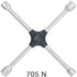 Hazet Kreuzschluessel passend für Pkw – 380 mm Schlüsselweite 17 x 19 x 13/16 x 21