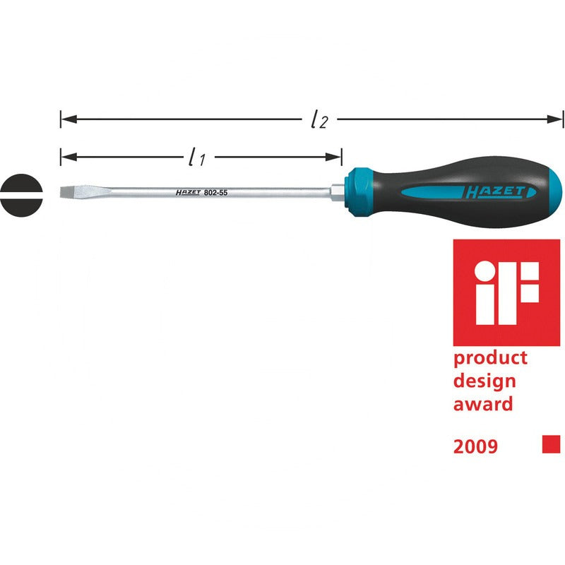 Hazet Schraubendreher – 175 mm Material Klinge Spezialstahl