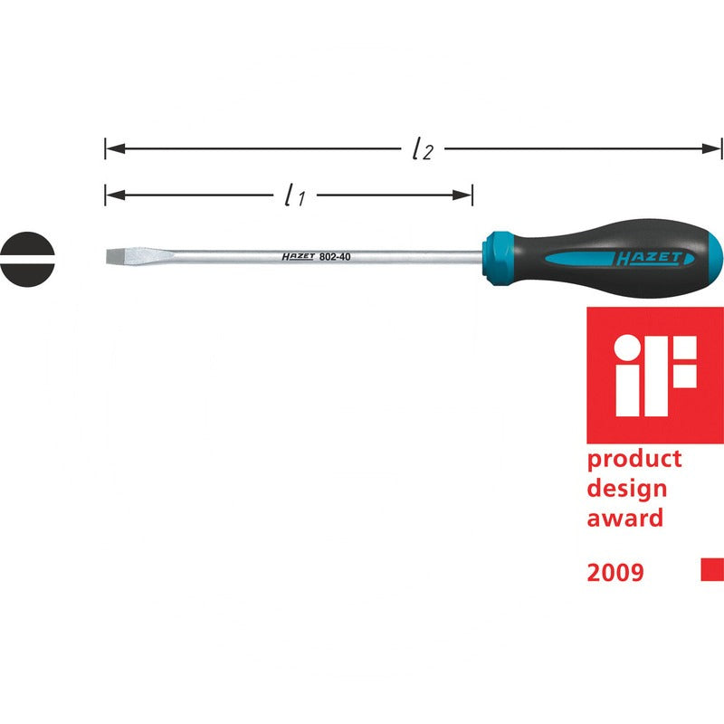 HAZET Schraubendreher – 100 mm Material Klinge Spezialstahl