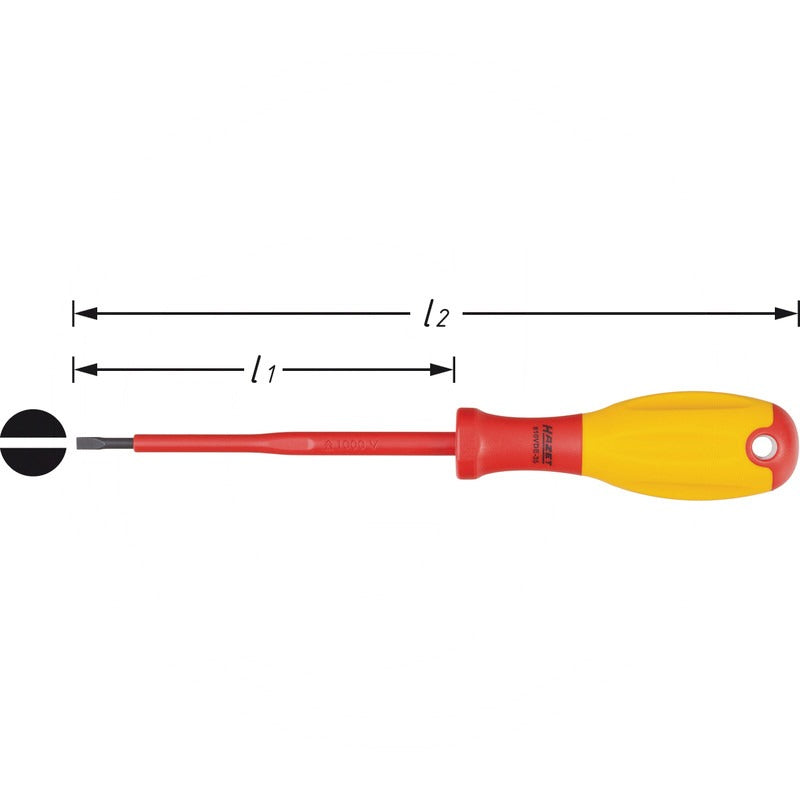 Hazet Schraubendreher – 100 mm Gewicht 40 g