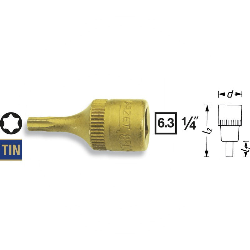HAZET TORX® Schraubendreher-Einsatz – 28 mm SW T25