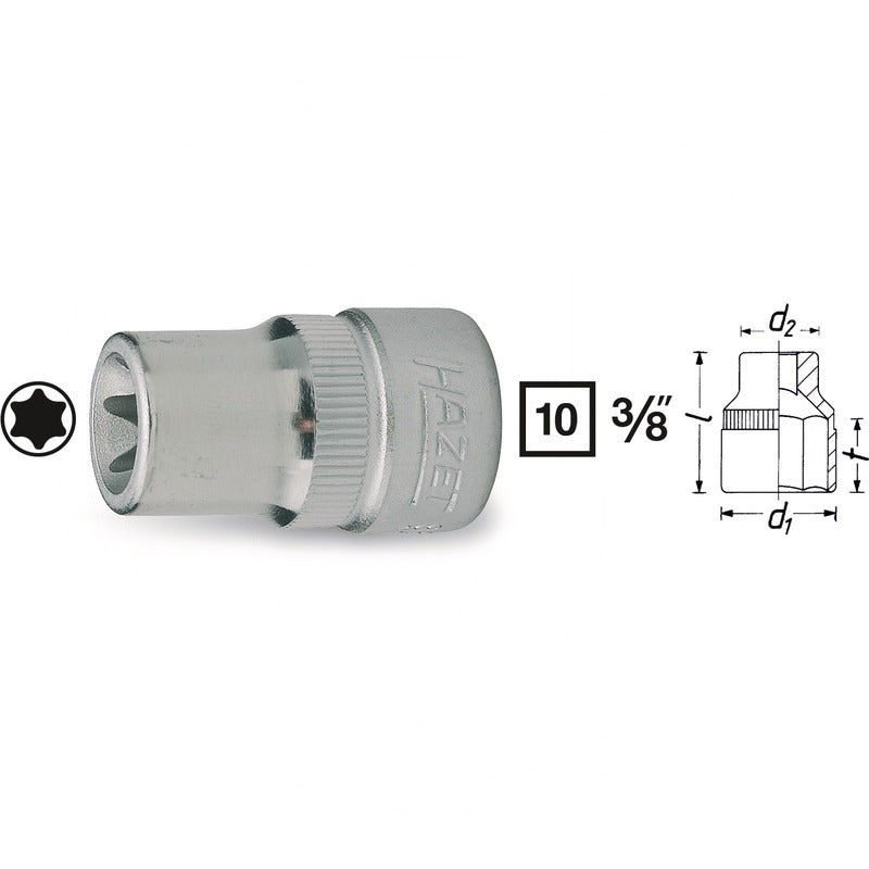 Hazet TORX® Steckschlüssel-Einsatz – 28 mm SW E6