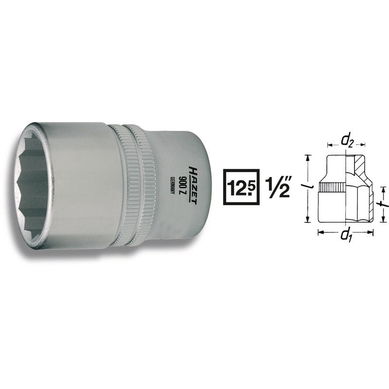 Hazet Doppel-6Kt.-Steckschluessel-Einsatz – 38 mm SW 14