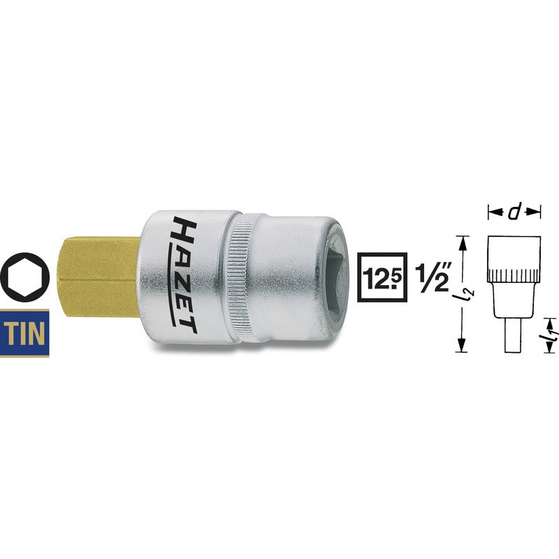 HAZET Schraubendreher-Einsatz – 60 mm SW 8