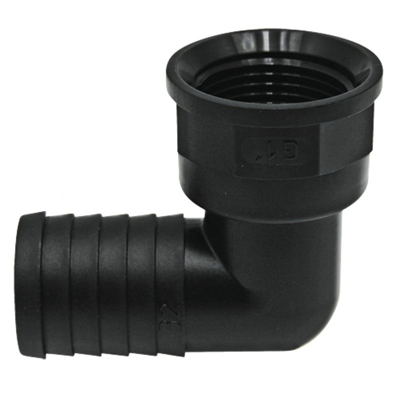 ARAG Schlauchtülle 90°, Ø 32mm x IG 1"