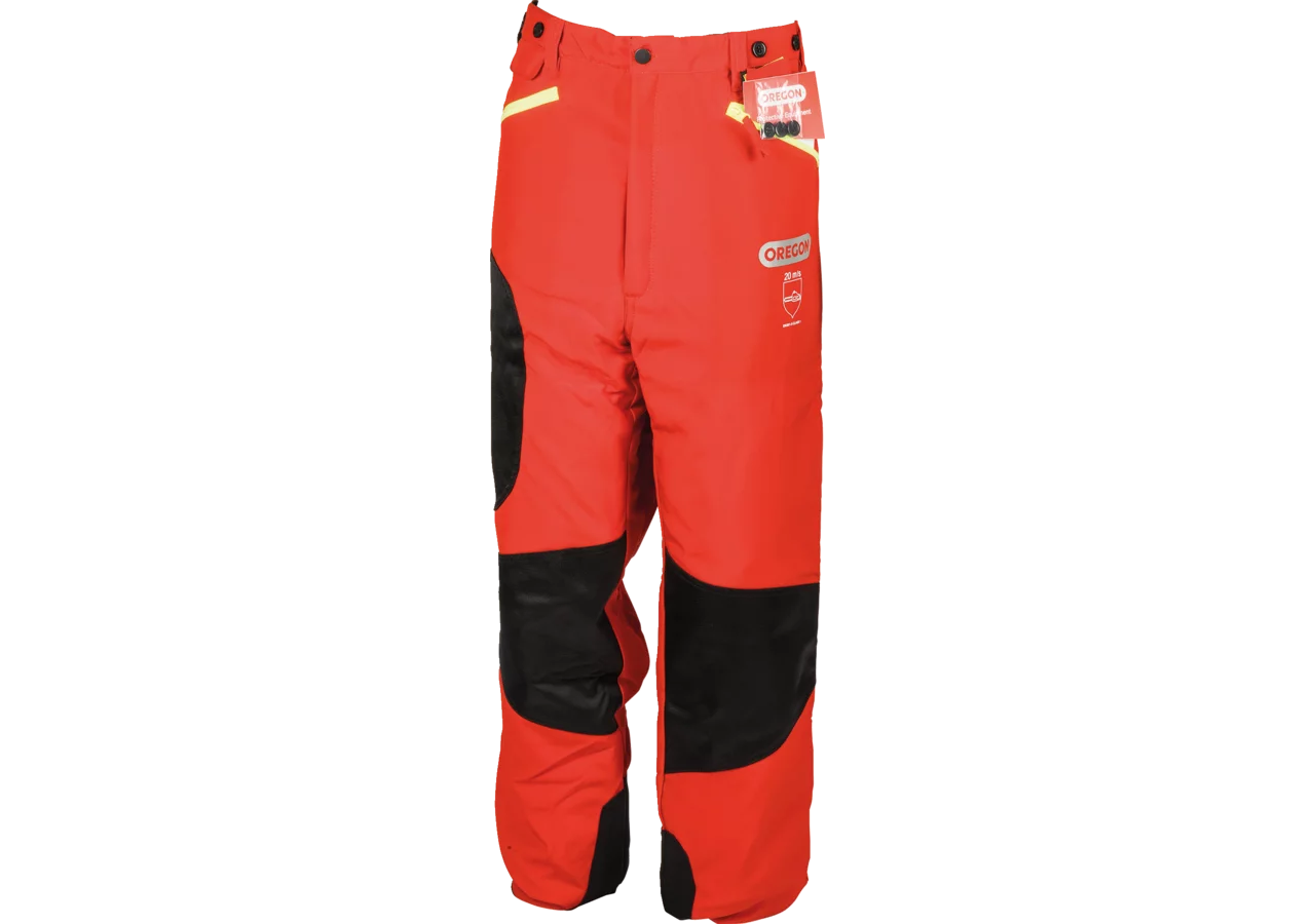 Schnittschutzbundhose Waipoua Rot-Gelb G. L von Oregon Oregon
