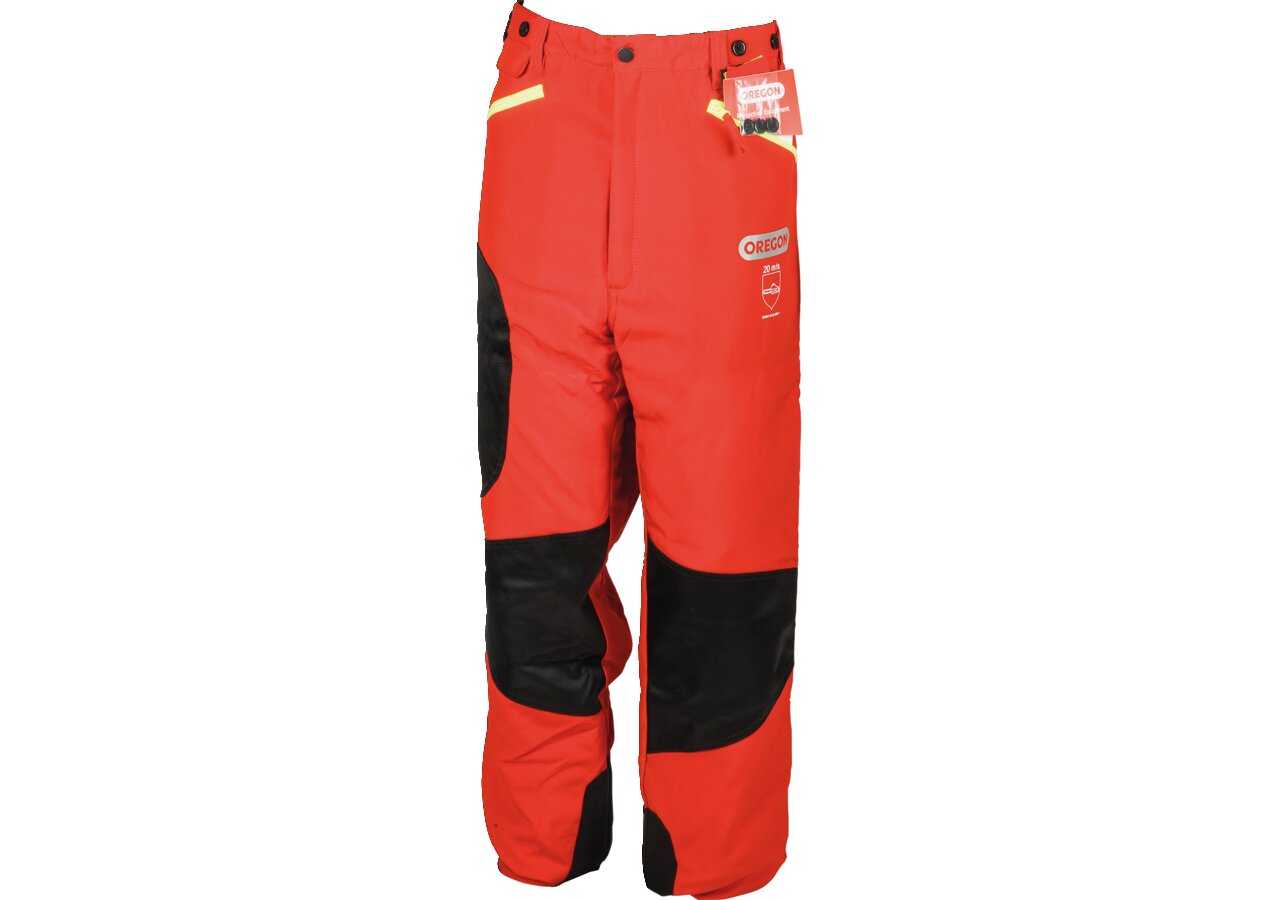 Schnittschutzbundhose Waipoua Rot-Gelb G. M von Oregon Oregon