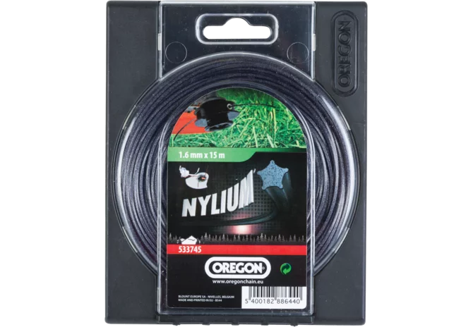 Oregon Mähfaden Nylium Starline AD 1,6 mm x L 15 m Sternprofil GartenShop24 - Hochwertige Gartengeräte