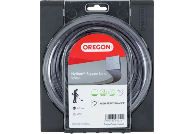 Oregon Mähfaden 4-Kant Nylium Quadratisch 4,0 mm x 22 m GartenShop24 - Hochwertige Gartengeräte
